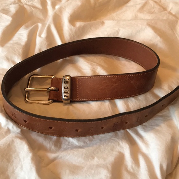 Moschino Accessories - Brown leather Moschino belt